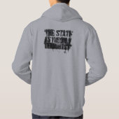 憎悪犯罪か。 フード付きスウェットシャツ パーカ (裏面)