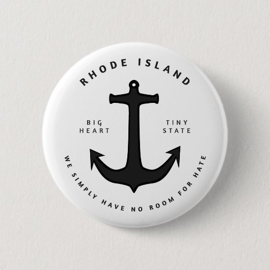 憎悪Pinのための部屋無し 缶バッジ (正面)