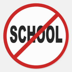 憎悪School/Noの学校によって許可される印の声明 ラウンドシール