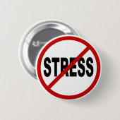 憎悪Stress/Noのストレスによって許可される印 缶バッジ (正面&裏面)