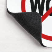 憎悪Work/Noの仕事によって許可される印の声明 マウスパッド (コーナー)