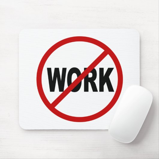 憎悪Work/Noの仕事によって許可される印の声明 マウスパッド (マウス)