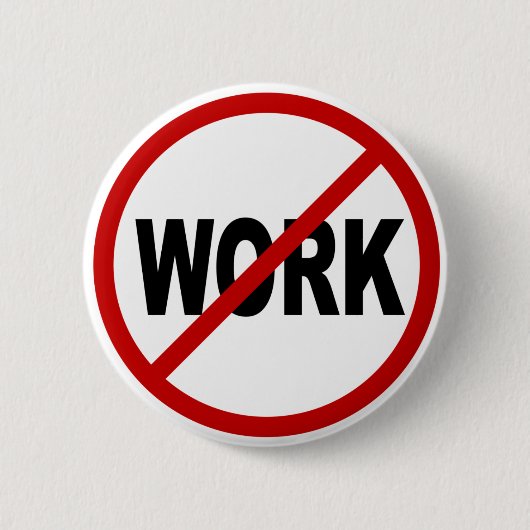 憎悪Work/Noの仕事によって許可される印の声明 缶バッジ (正面)