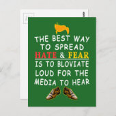 憎最高のしみや恐怖を広めおもしろいる方法 ポストカード (正面/裏面)