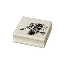 憑依する戦士の悪魔の人形 ラバースタンプ