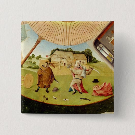 憤り 缶バッジ (正面)