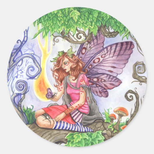 憧れのカラフル妖精 ラウンドシール (正面)