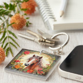 憧れの子馬と野花 キーホルダー (正面右)