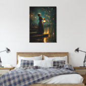 憧れの提灯 キャンバスプリント (インサイチュ (寝室))