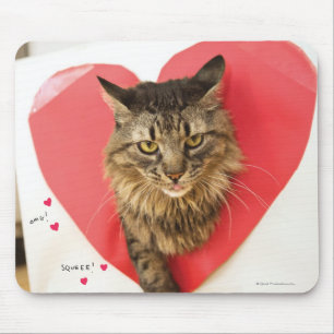 憧れの的猫 マウスパッド