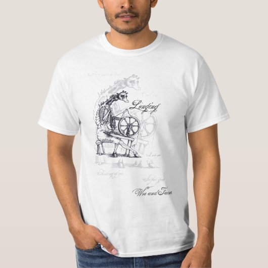 憧れること-貧困者のワイシャツ Tシャツ (正面)