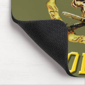 憲兵のスカルwのピストルmousepad マウスパッド (コーナー)