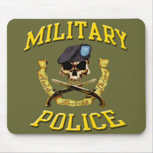 憲兵のスカルwのピストルmousepad マウスパッド