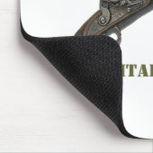 憲兵の交差させたピストル マウスパッド (コーナー)