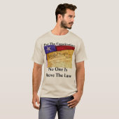 憲法によると誰も法を犯さない Tシャツ (正面フル)