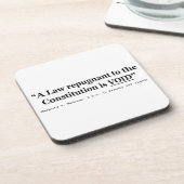 憲法に矛盾した法律は無効です コースター (左側)