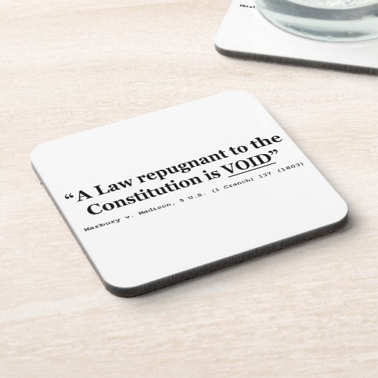 憲法に矛盾した法律は無効です コースター (左側)