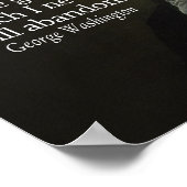 憲法に関するジョージワシントン引用文 ポスター (角)