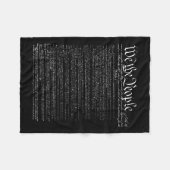 憲法の前文わが国民 フリースブランケット (正面(横))