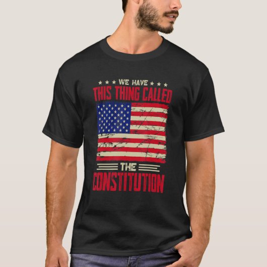 憲法の愛国者という物がある Tシャツ (正面)