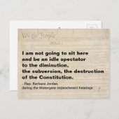 憲法の破壊及び破棄 ポストカード (正面/裏面)