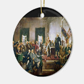 憲法の署名 セラミックオーナメント (左)