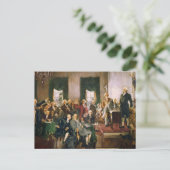 憲法の調印場面 ポストカード (スタンド正面)