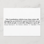 憲法は万人に当然の義務がある ポストカード (正面)