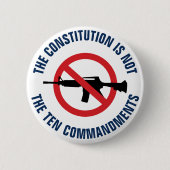 憲法は十戒でない 缶バッジ (正面)