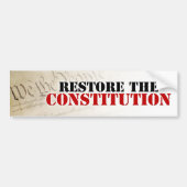 憲法を元通りにして下さい バンパーステッカー (正面)