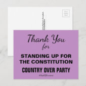 憲法を守るために立ち上がってくれてありがとう ポストカード (正面/裏面)