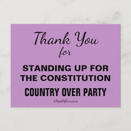 憲法を守るために立ち上がってくれてありがとう ポストカード