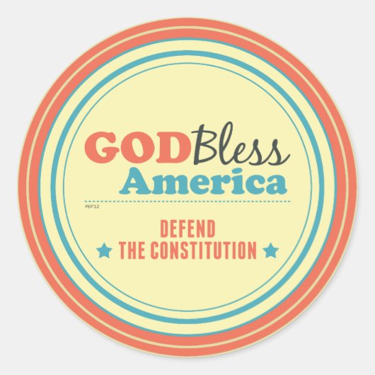 憲法を守る ラウンドシール (正面)