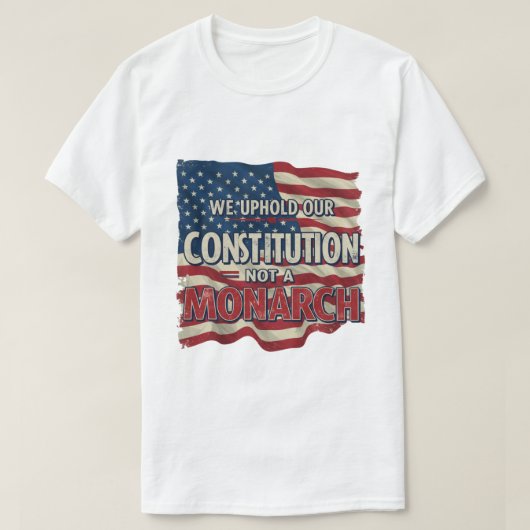 憲法を守る – 愛国的グラフィックティー Tシャツ (デザイン正面)