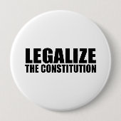 憲法を法律化して下さい 缶バッジ (正面)
