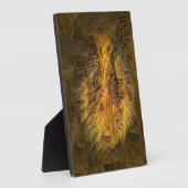 憲法アメリカ産ハゲワシ フォトプラーク (側面)