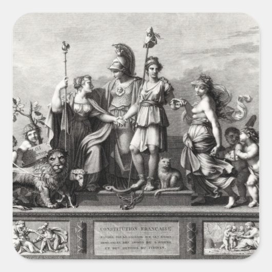 憲法フランスの スクエアシール (正面)