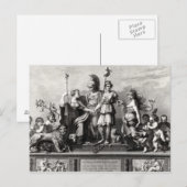 憲法フランスの ポストカード (正面/裏面)