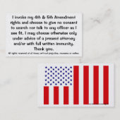 憲法上の権利カードの叫び 名刺 (正面/裏面)