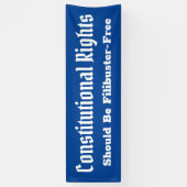 憲法上の権利フィリバスター無料バナー 横断幕 (縦)