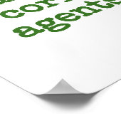 憲法上の素晴らし是正 – 汚職Q ポスター (角)