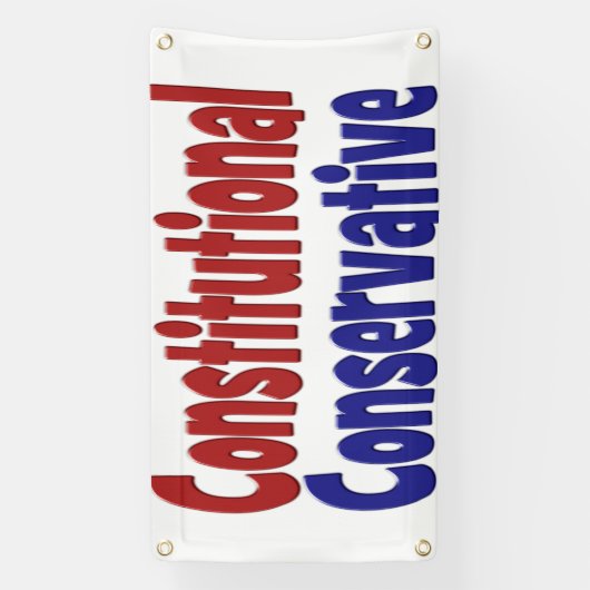 憲法保守党の旗 横断幕 (縦)