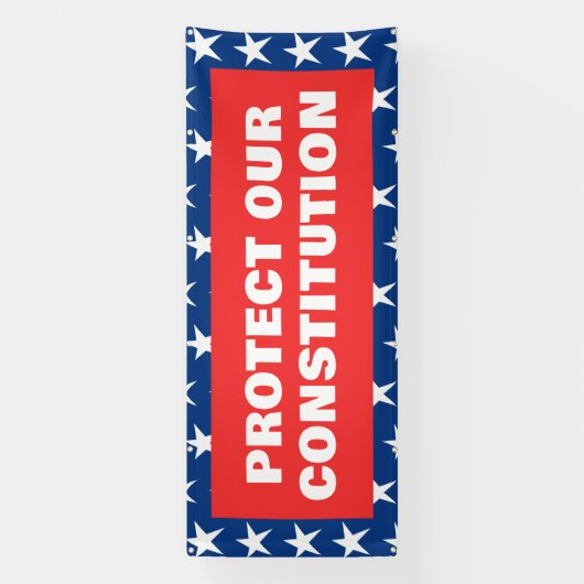 憲法保護の旗 横断幕 (縦)