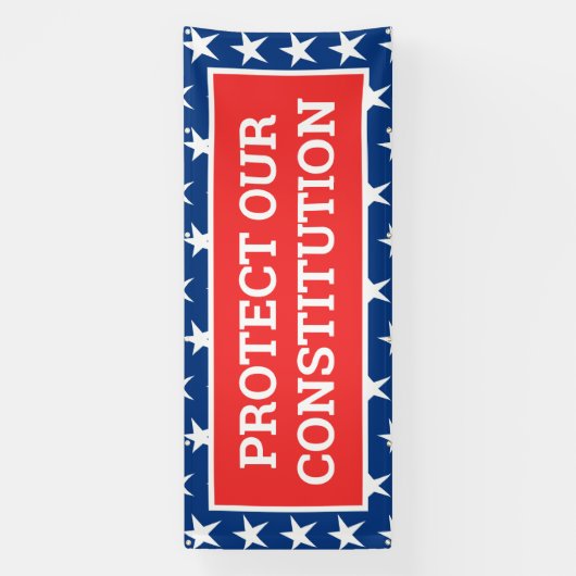 憲法保護の旗 横断幕 (縦)