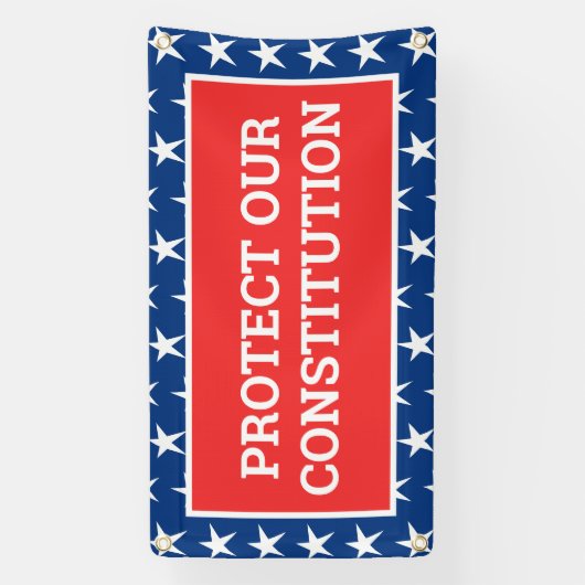 憲法保護の旗 横断幕 (縦)
