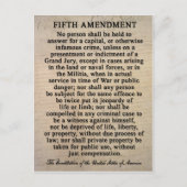 憲法修正第５条の郵便はがき ポストカード (正面)