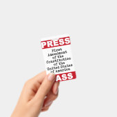 憲法修正第1条プレスパスバッジ バッジ (手持ち)