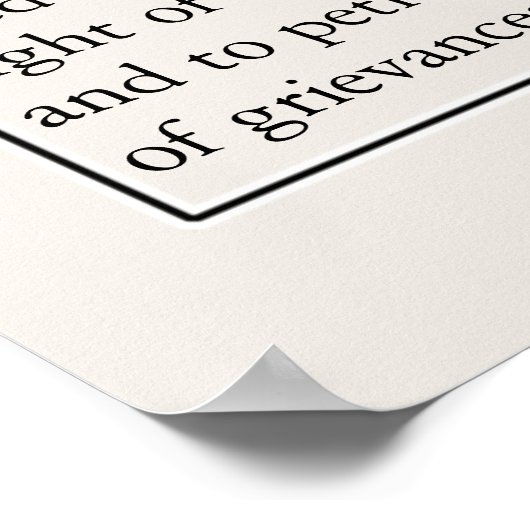 憲法修正第1条憲法 ポスター (角)