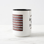 憲法修正第2条で警察を守る ツートーンマグカップ (中央)