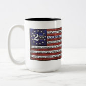 憲法修正第2条で警察を守る ツートーンマグカップ (左)